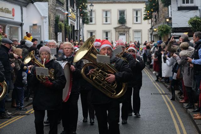 Christmas Fair 2017, Brass Band in Main Street, Saturday parade